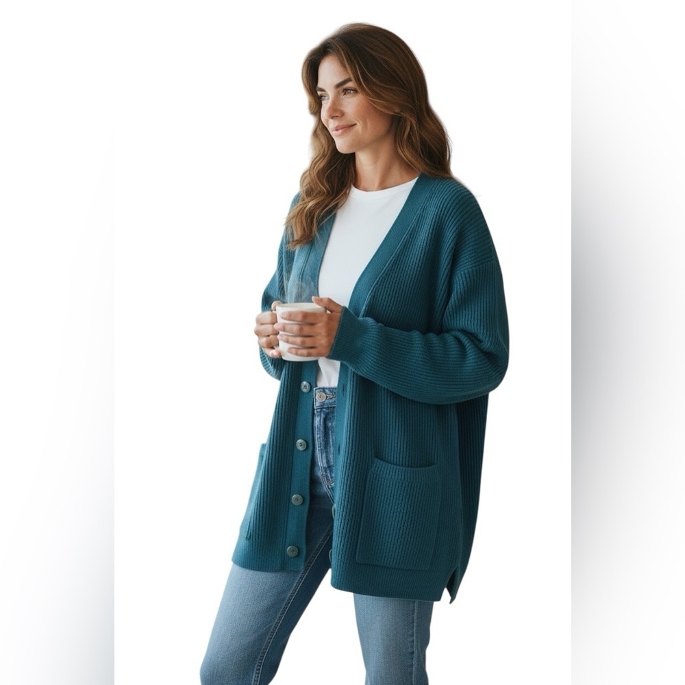 Bobbie Brooks Woman Cardigan Teal 18W/20W NWT